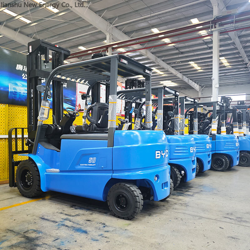 Scalable scheme of electric forklift for e-commerce fitness with business growth