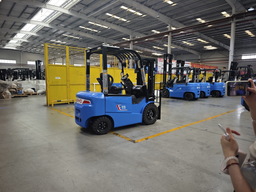 Basic structural features of a standard lithium forklift for material handling(Image1)
